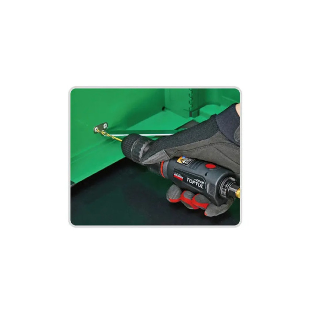 Дриль Toptul пневматична реверсивна 3/8", 4000об/хв; самозатискний патрон (KAQC1240)