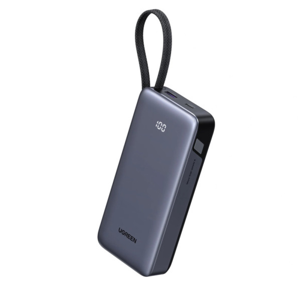 Батарея універсальна Ugreen 20000mAh 45W with Built-in Cable (PB536 55988B)