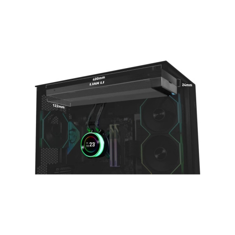 Система рідинного охолодження Lian Li HydroShift II LCD-C 360 FANLESS, Black (G89.GHS2LCD36B.00)