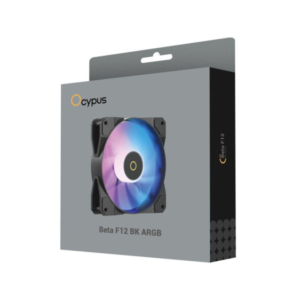 Кулер до корпусу OCYPUS BETA F12 BK ARGB (BETA-F12-BK1AM00X-GL)