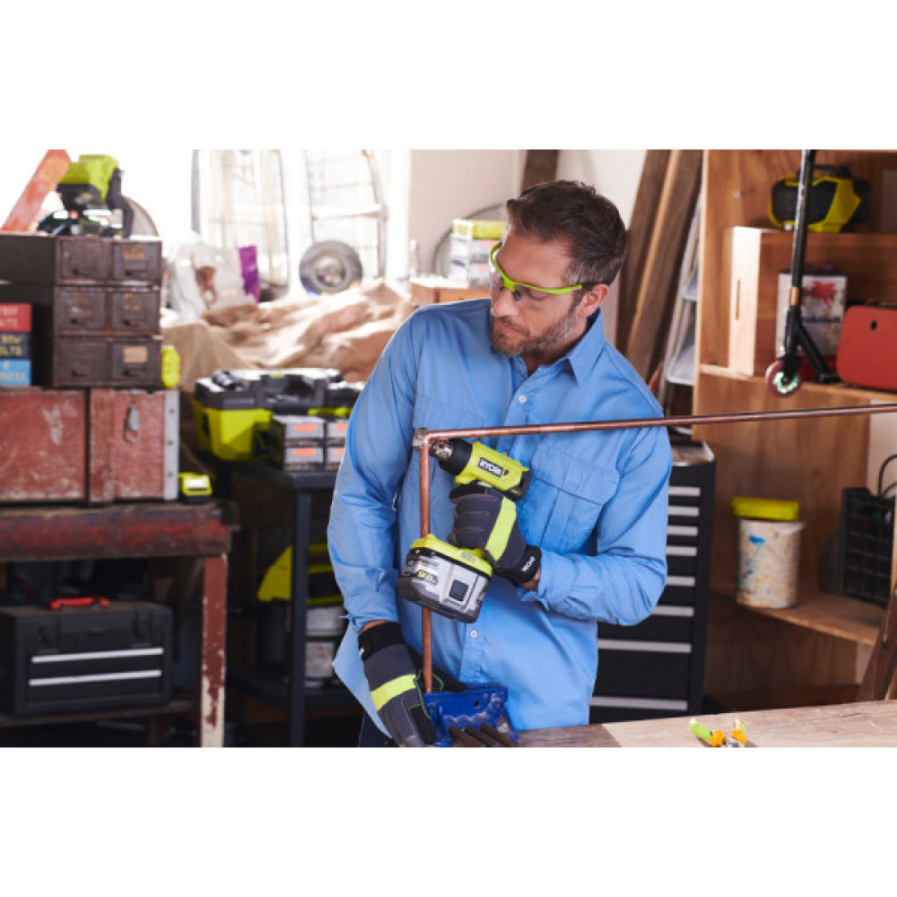 Фен будівельний акумуляторний Ryobi ONE+ R18HG-0 18В 0-470°C 170л·хв 0.6кг без АКБ та ЗП
