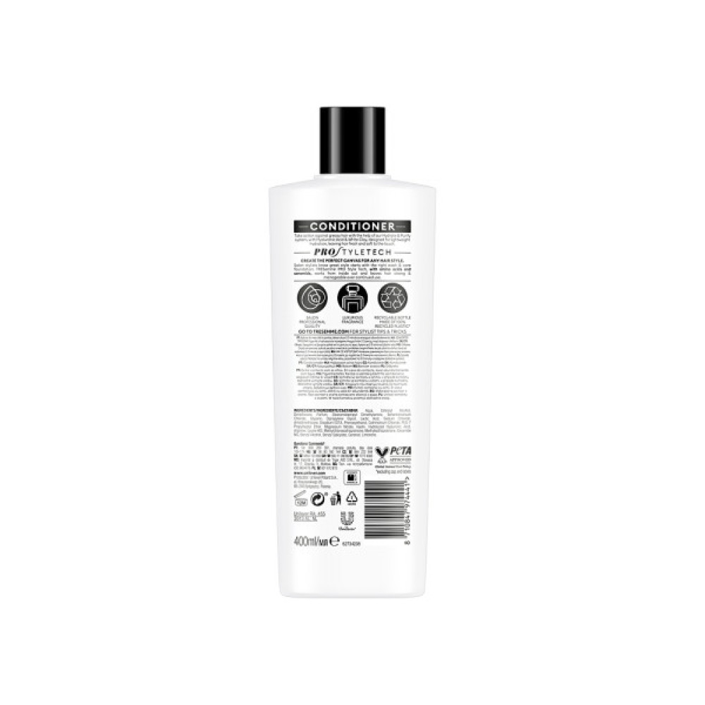 Кондиціонер для волосся Tresemme Hydrate & Purify Зволожувальний 400 мл (8710847974441)