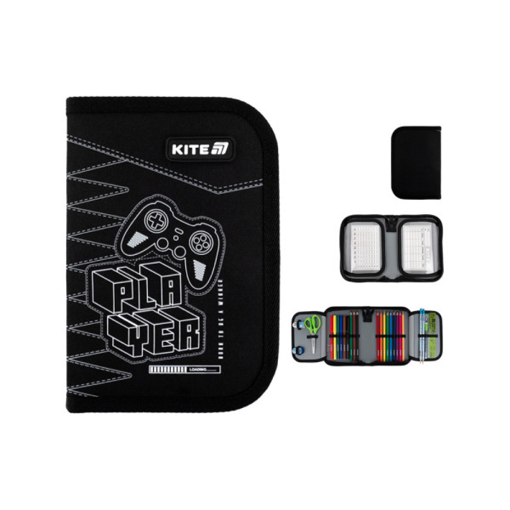 Пенал Kite Player 1 відділення, 2 відвороти (K25-622H-6)