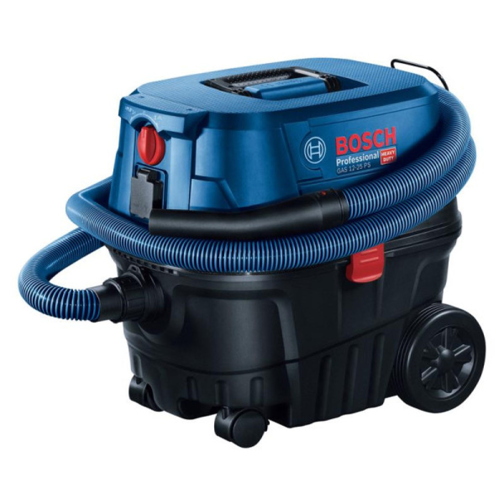 Пилосос професійний Bosch Professional GAS 12-25 PL, 1350Вт, 200мБар, контейнер 25л, НЕРА Н13, 9кг