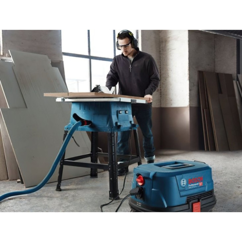 Пилосос професійний Bosch Professional GAS 12-25 PL, 1350Вт, 200мБар, контейнер 25л, НЕРА Н13, 9кг