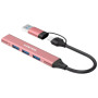 Концентратор Canyon hub DS-02 4in1 USB-A/C Pink (CNS-TDS02P) Концентратор Canyon hub DS-02 4in1 USB-A/C Pink (CNS-TDS02P)