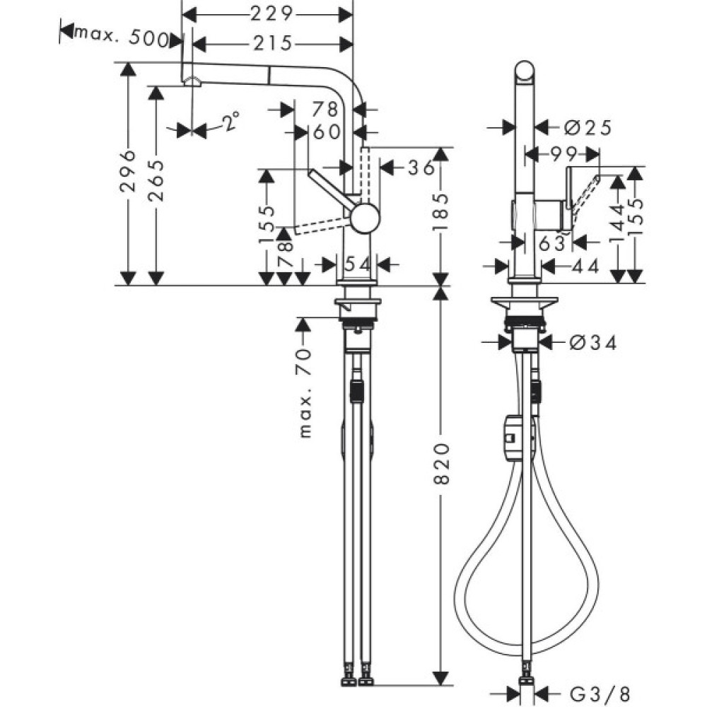 Змішувач Hansgrohe 72808000