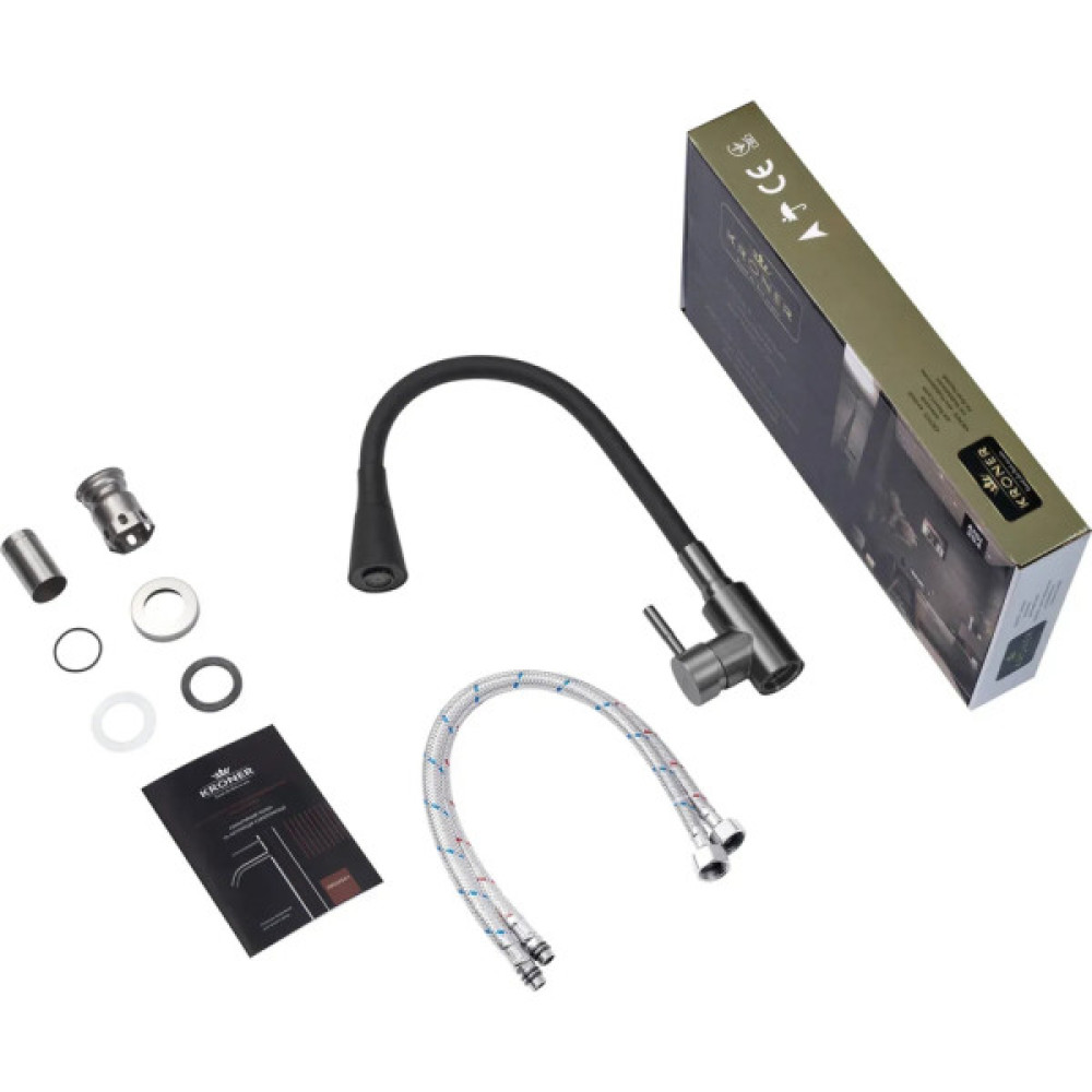 Змішувач Kroner Klassisch-PVD031BLK (CV035373)