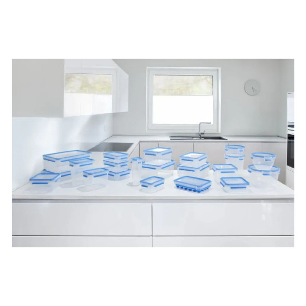 Харчовий контейнер Tefal Master Seal набір 5 шт, прозорий, синій (K3029012)
