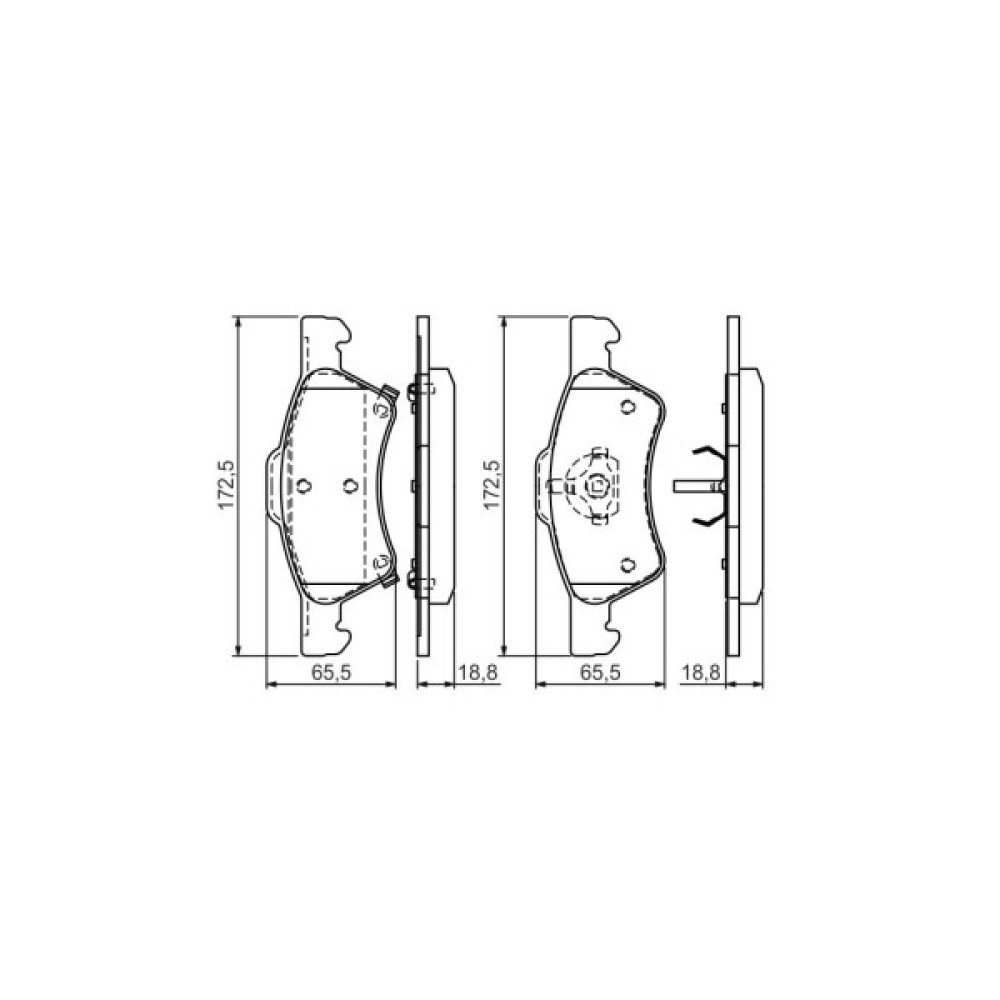Гальмівні колодки Bosch 0 986 424 765