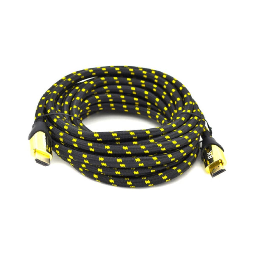 Кабель мультимедійний HDMI M to HDMI M 3.0m V2.1 8K60Hz 4K120Hz black/gold Ritar (YT-HDMI(M)/(M)V2.1-3.0m/19949)