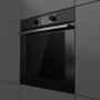 Духова шафа Gorenje електрична, 77л, A+, дисплей, IconLed, піроліз, чорний