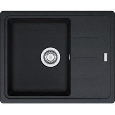 Мийка кухонна Franke Basis, фраграніт, прямокутник, з крилом, 620х500х200мм, чаша - 1, накладна, BFG 611-62, онікс