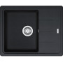 Мийка кухонна Franke Basis, фраграніт, прямокутник, з крилом, 620х500х200мм, чаша - 1, накладна, BFG 611-62, онікс