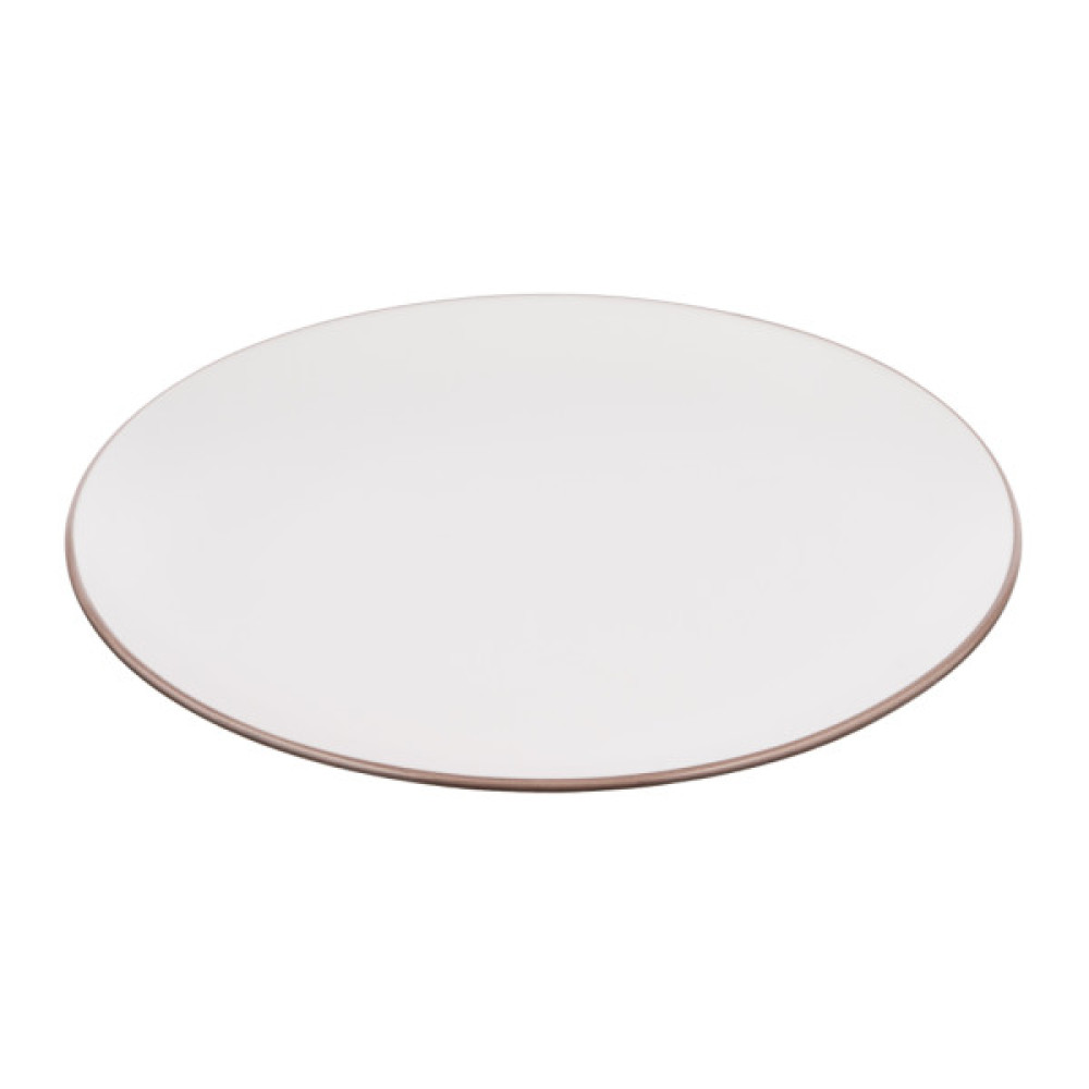 Тарілка Ardesto Asti, 19.4см, кераміка, білий (AR1419AW)