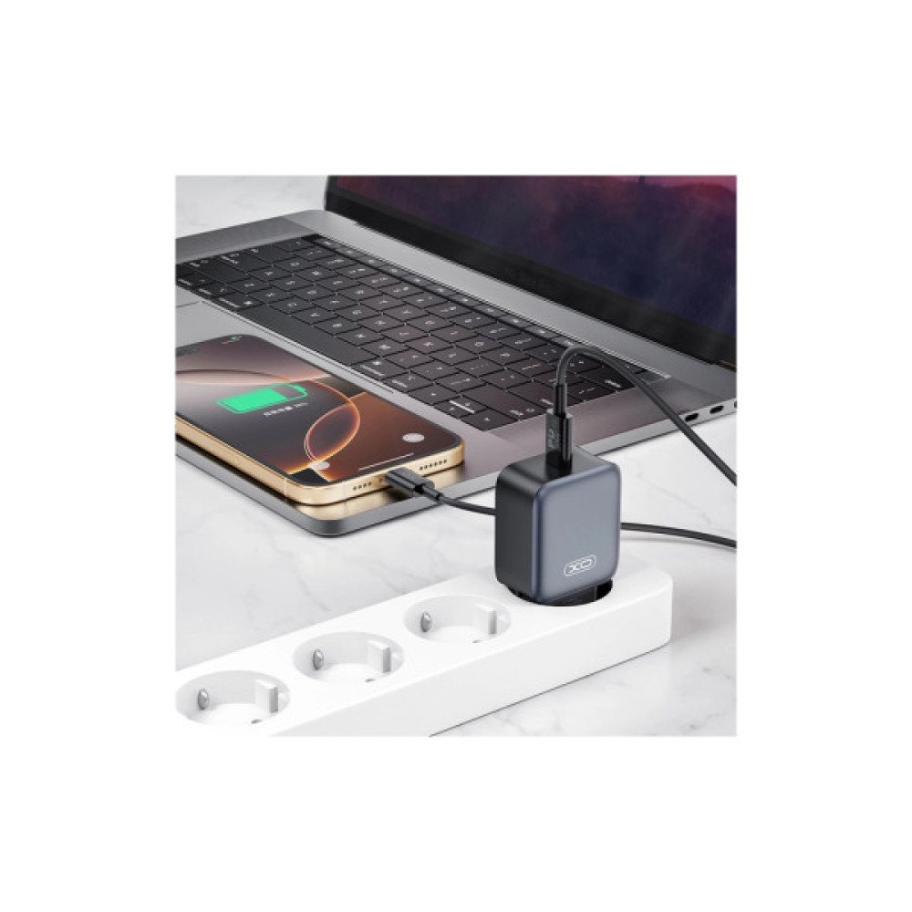 Зарядний пристрій XO USB-C PD20W Black (L153.black)