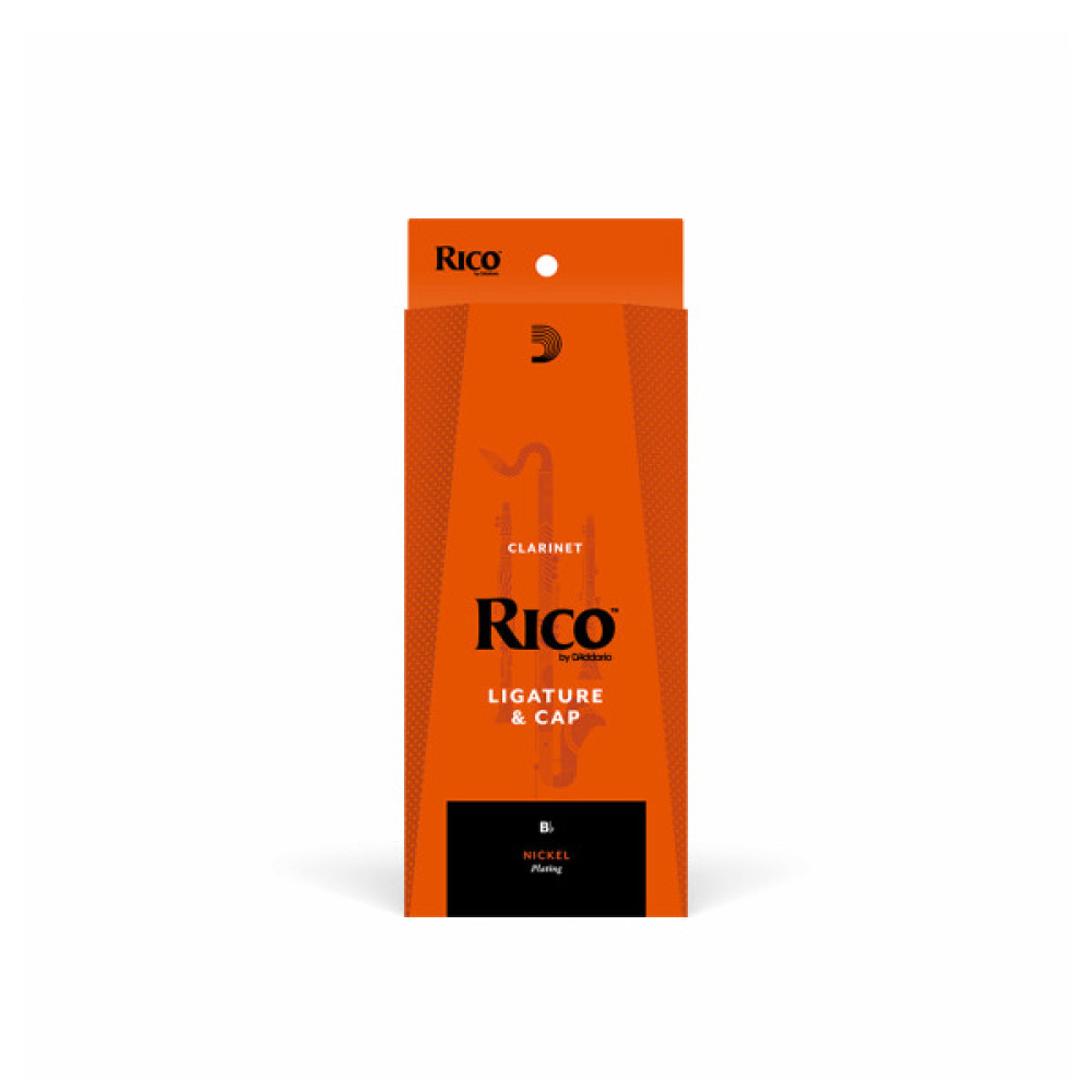 Лігатура для кларнета D'Addario Rico Ligature & Cap For Bb Clarinet Nickel-Plated (RCL1N)