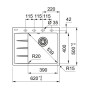 Мийка кухонна Franke Centro CNG 611-62 TL /114.0630.458 (114.0630.458)