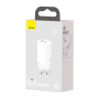 Зарядний пристрій Baseus 2xUSB 65W GaN (USB-C+USB-A) white (CCGAN2L-B02) Зарядний пристрій Baseus 2xUSB 65W GaN (USB-C+USB-A) white (CCGAN2L-B02)