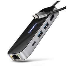 Концентратор AXAGON USB-C to 2xUSB-A + 1xUSB-C + HDMI + RJ45 + PD100W 0.2m grey (HMC-6GLN) Концентратор AXAGON USB-C to 2xUSB-A + 1xUSB-C + HDMI + RJ45 + PD100W 0.2m grey (HMC-6GLN)