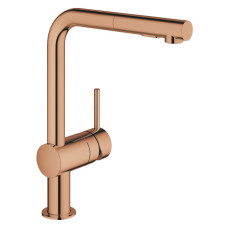 Змішувач для кухні Grohe Minta, довж.виливу - 223мм, поворотний/витяжний, 1важіль, теплий захід сонця Змішувач для кухні Grohe Minta, довж.виливу - 223мм, поворотний/витяжний, 1важіль, теплий захід сонця