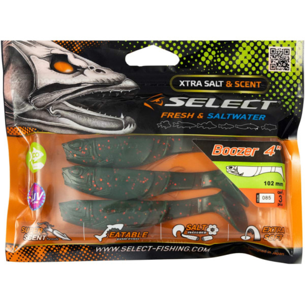 Силікон рибальський Select Boozer 4" 085 (3 шт/уп) (1870.32.30)