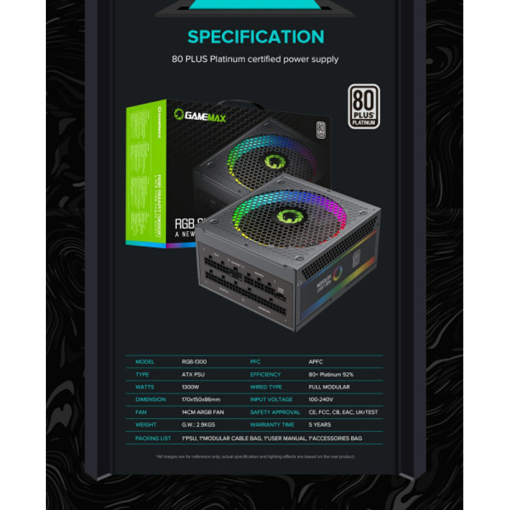 GAMEMAX RGB-1300 (ATX3.1 PCIe5.1)