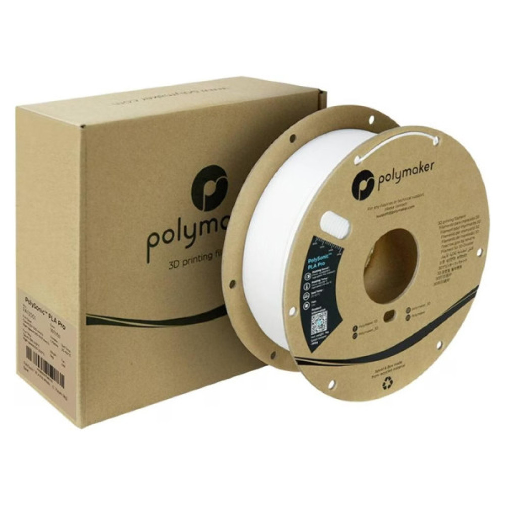 Пластик для 3D-принтера Polymaker PLA PRO HIGH SPEED TOUGH 1,75mm WHT 1kg (PA13001)
