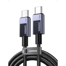 Дата кабель USB-C to USB-C 2.0m PD3.1 240W 480Mbps braided black Ugreen (75732)