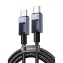 Дата кабель USB-C to USB-C 2.0m PD3.1 240W 480Mbps braided black Ugreen (75732)