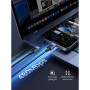 Дата кабель USB-C to USB-C 2.0m PD3.1 240W 480Mbps braided black Ugreen (75732)