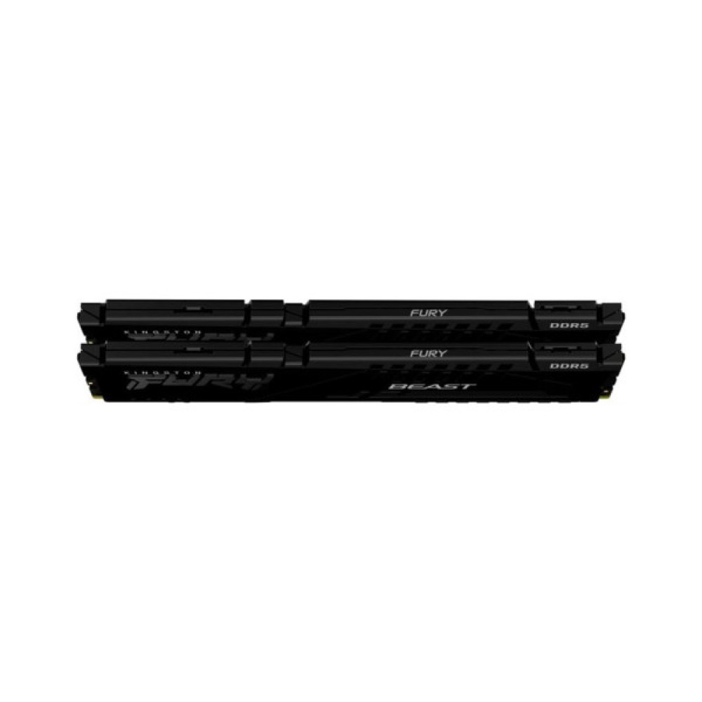 Модуль пам'яті для комп'ютера DDR5 64GB (2x32GB) 5600 MHz Fury Beast Black Kingston Fury (ex.HyperX) (KF556C36BBE2K2-64)