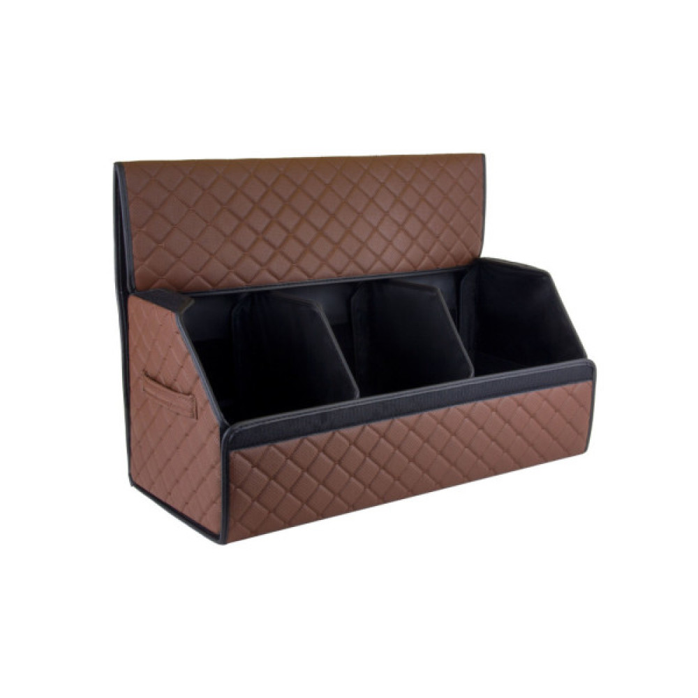 Сумка-органайзер EVAtech ECO L 30x30x65 см коричнева з коричневою ниткою (EHECELZZBB)