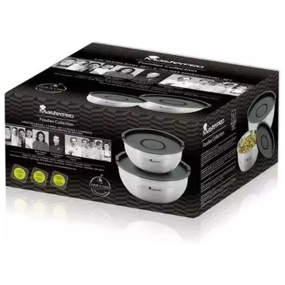 Миска MasterPro Foodies collection набір 2 шт з кришками 20/24 см (BGMP-1553)