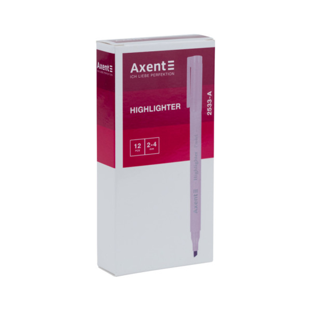 Маркер Axent Highlighter Pastel 2-4 мм клиноподібний бірюзовий (2533-09-A)