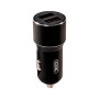 Зарядний пристрій XO CC30 Metal Car Charger Black (XO-CC30-BK)
