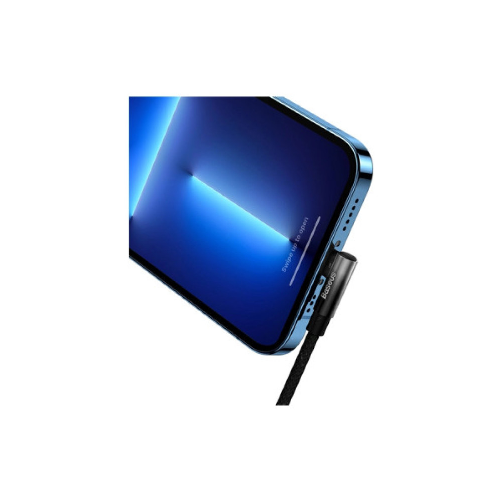 Дата кабель USB-C to Lightning 1.0m 20W 90° corner black Baseus (CAVP000201)