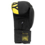 Боксерські рукавички PowerPlay 3086 Matt Challenger Чорно-Жовті 12 унцій (PP_3086_12oz_Bl/Yellow)