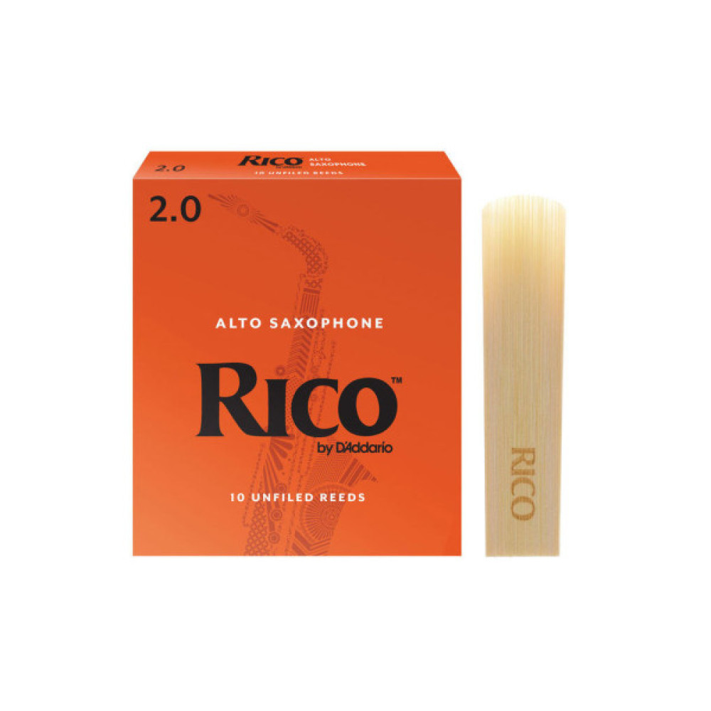 Тростина для саксофона D'Addario Rico - Alto Sax #2.0 - 10 Pack (RJA1020)