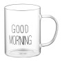 Набір чашок Ardesto Good Morning BMR 420 мл 2 шт прозорий (AR2642BMR) Набір чашок Ardesto Good Morning BMR 420 мл 2 шт прозорий (AR2642BMR)