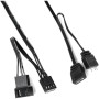 Кулер до корпусу Qube M55-1 Black Кулер до корпусу Qube M55-1 Black