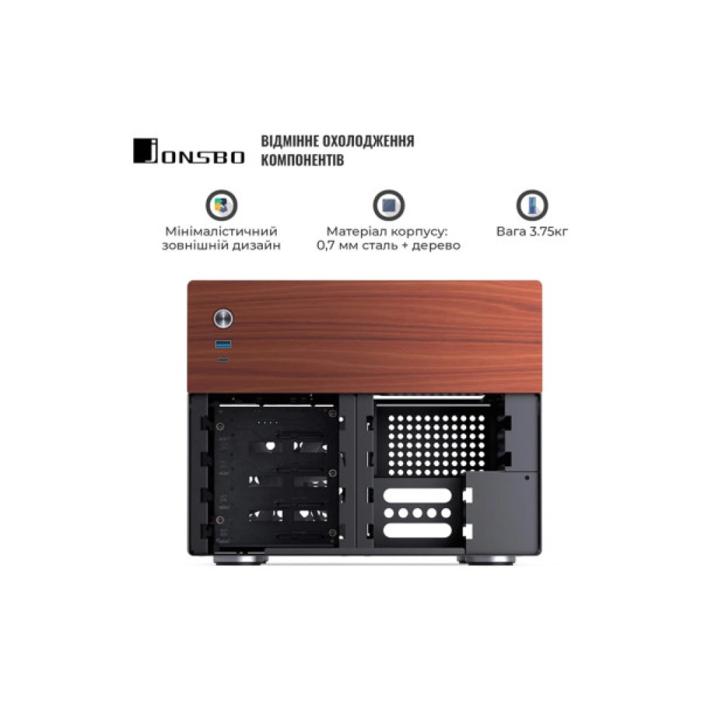 Корпус JONSBO N4 Black