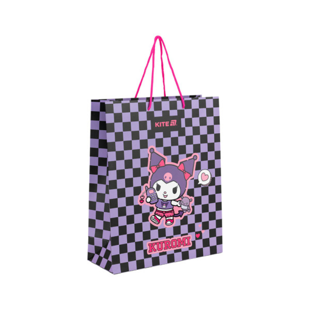 Подарунковий пакет Kite Kuromi, 26х32 см (HK25-266-2)