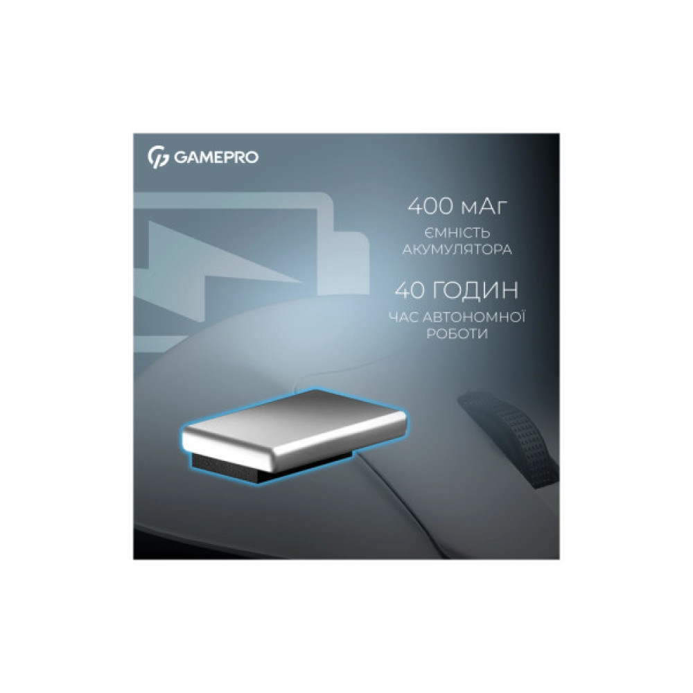 Мишка GamePro Asgard Surt Wireless/Bluetooth/USB White (GM017W)