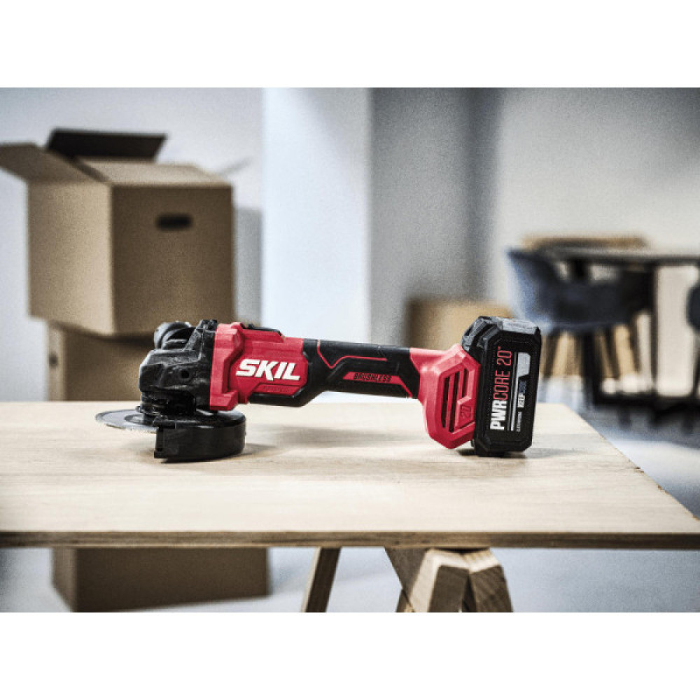 Шліфмашина кутова акумуляторна SKIL 3923 CA 20В 10000об/хв плав. пуск 125мм 1.63кг без АКБ та ЗП