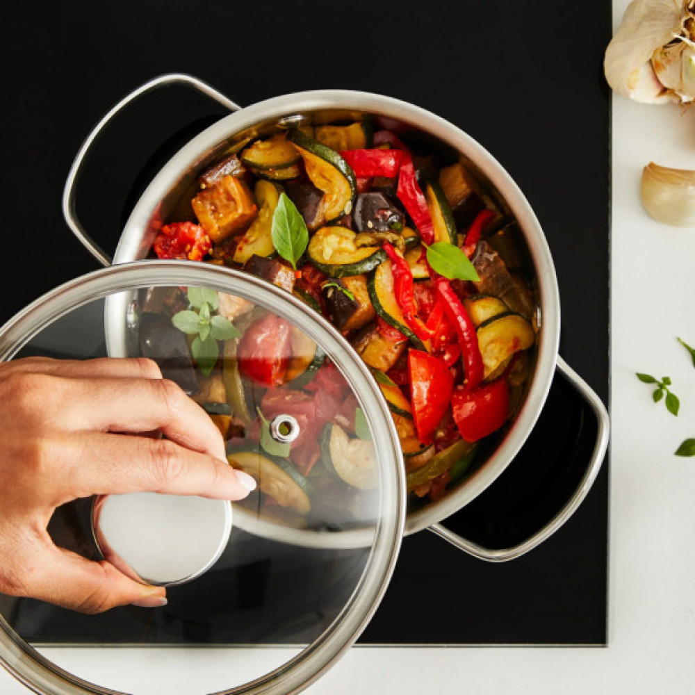 Каструля Tefal Minis, з кришкою,1.5 л, нержавіюча сталь, скло (H8744255)