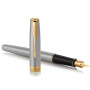 Ручка пір'яна Parker SONNET 17 Stainless Steel GT FP F + блокнот Parker + подар.упаковка GIFT24 (84 111b24) Ручка пір'яна Parker SONNET 17 Stainless Steel GT FP F + блокнот Parker + подар.упаковка GIFT24 (84 111b24)
