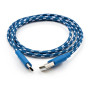 Дата кабель USB 2.0 AM to USB-C 1.0m 2color nylon blue Vinga (VCPDCTCNB31B) Дата кабель USB 2.0 AM to USB-C 1.0m 2color nylon blue Vinga (VCPDCTCNB31B)