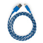 Дата кабель USB 2.0 AM to USB-C 1.0m 2color nylon blue Vinga (VCPDCTCNB31B) Дата кабель USB 2.0 AM to USB-C 1.0m 2color nylon blue Vinga (VCPDCTCNB31B)
