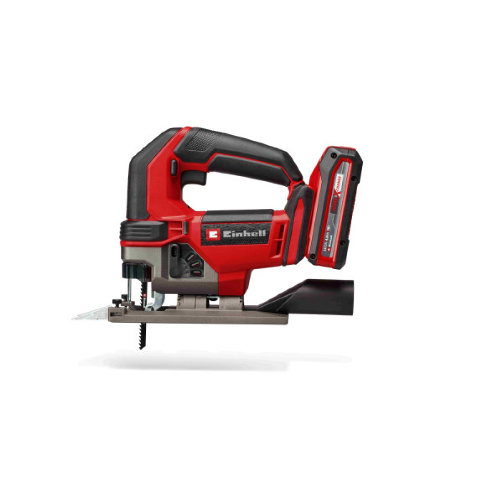 Лобзик акумуляторний Einhell TE-JS 18/100 Li - Solo, PXC, 18В, 3000 об/хв, ход 26 мм, 1.87 кг (без АКБ і ЗП)